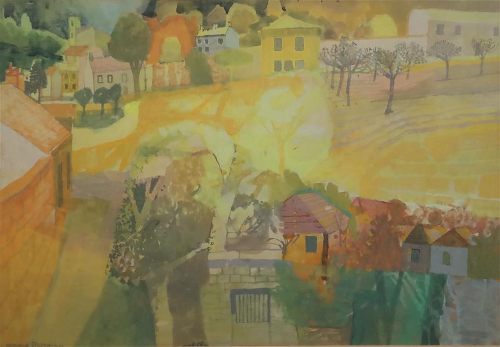§ Leonard Rosoman (1913-2012) High Summer 11.75 x 17in.
